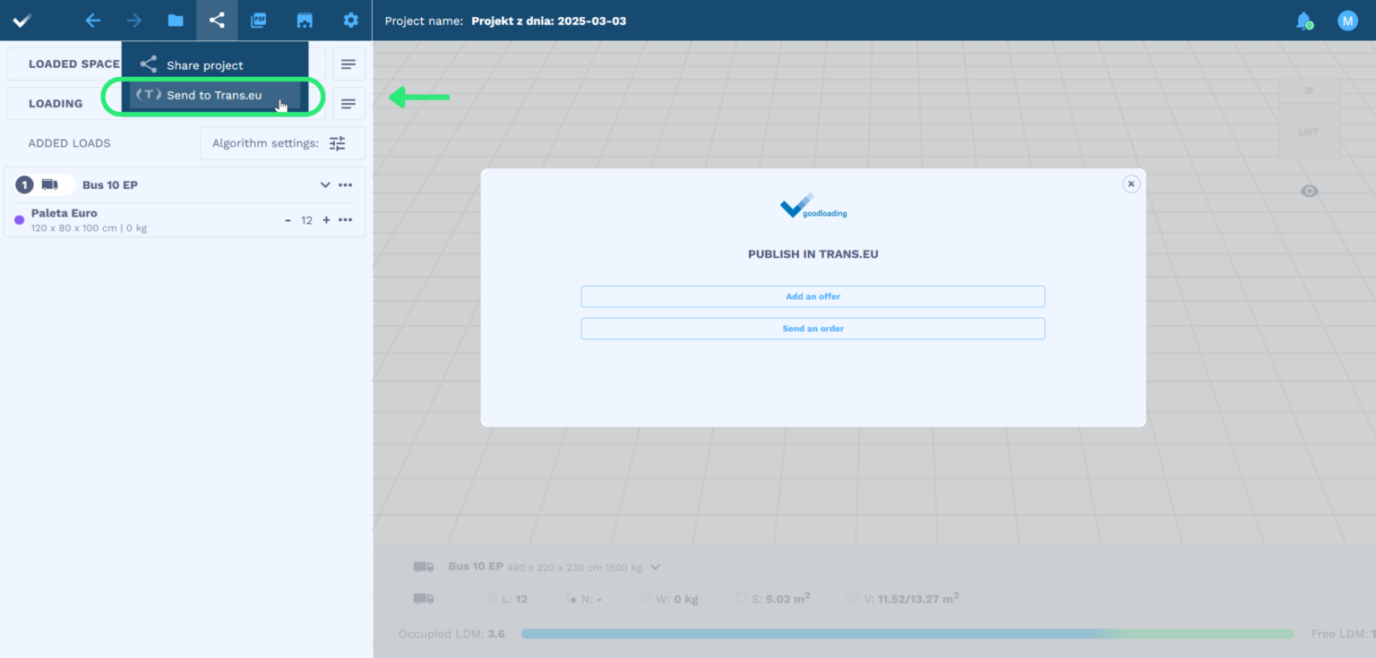 Goodloading integrates with the Trans.eu Platform